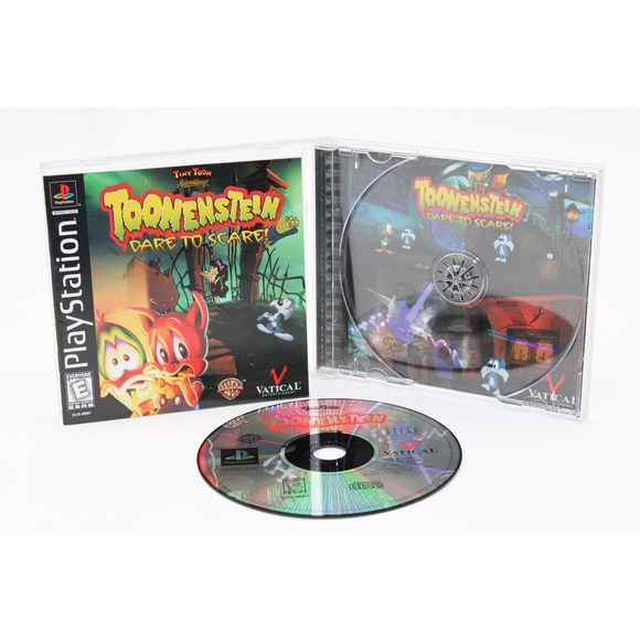 Other - PS1 Tiny Toon Adventures: Toonenstein Dare to Scare (1999) CIB w/ Manual + Reg.